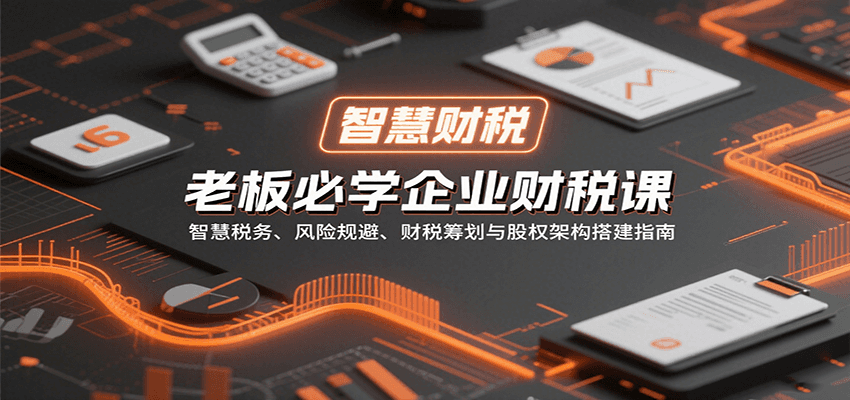 老板必学企业财税课：智慧税务、风险规避、财税筹划与股权架构搭建指南-萤火网创