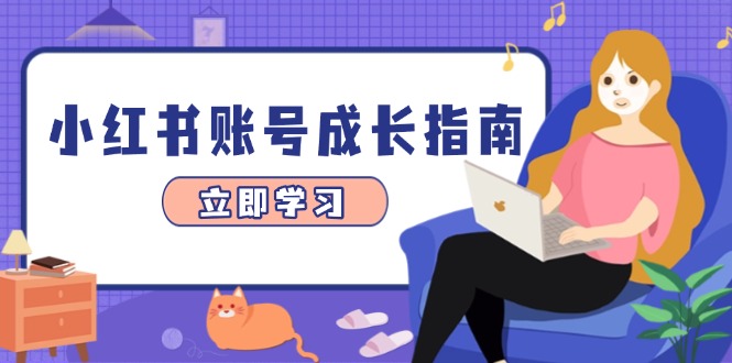 小红书账号成长指南，爆款选题+精准定位+数据分析，系统提升账号变现能力-萤火网创