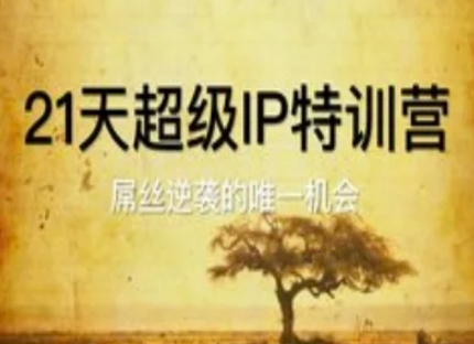 21天超级IP特训营，屌丝逆袭的唯一机会-萤火网创