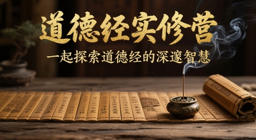 道德经实修营，一起探索道德经的深邃智慧-萤火网创