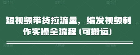 短视频带货拉流量，编发视频制作实操全流程(可搬运)-萤火网创
