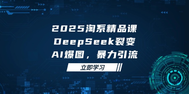2025 淘系精品课，DeepSeek 裂变，AI 爆图，暴力引流-萤火网创
