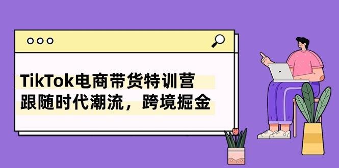 TikTok电商带货特训营，跟随时代潮流，跨境掘金(8节课-萤火网创