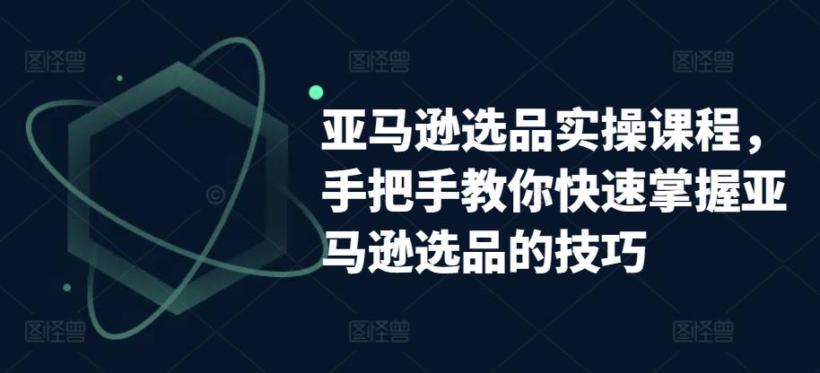 亚马逊选品实操课程，手把手教你快速掌握亚马逊选品的技巧-萤火网创