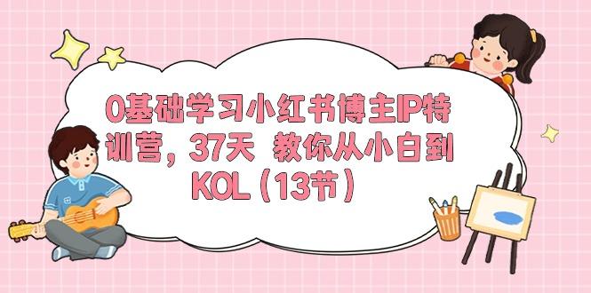 0基础学习小红书博主IP特训营，37天 教你从小白到KOL(13节-萤火网创