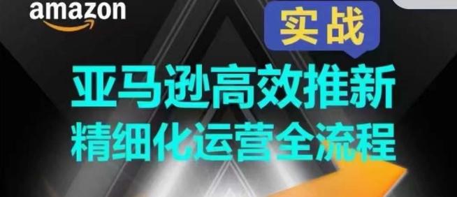 亚马逊高效推新精细化运营全流程，全方位、快速拉升产品排名和销量!-萤火网创