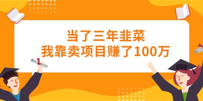当了三年韭菜我靠卖项目赚了100万-萤火网创