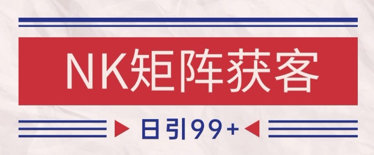 小红书某音NK赛道引流获客 自热矩阵日引200+【揭秘】-萤火网创