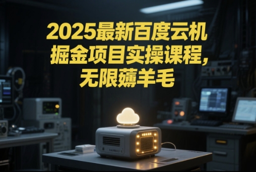 2025最新百度云机掘金项目实操课程单窗口保底5-10元月收益单窗口150+【揭秘】-萤火网创