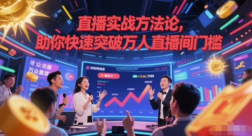 直播实战方法论，助你快速突破万人直播间门槛-萤火网创