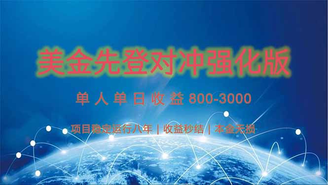 美金先登计划对冲强化版，2025年黑马中最暴力收益日收益1k-4k(可放大…-萤火网创