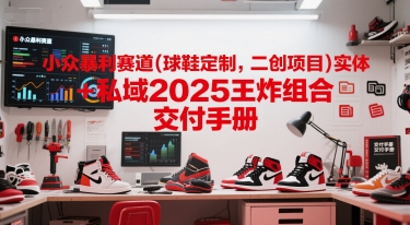 小众暴利赛道(球鞋定制，二创项目)实体+私域2025王炸组合  交付手册-萤火网创