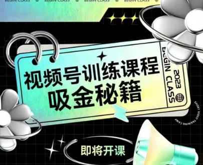 如何做好视频号，视频号训练课程，吸金秘籍-萤火网创