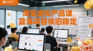 淘宝虚拟产品课，蓝海项目依旧稳定-萤火网创
