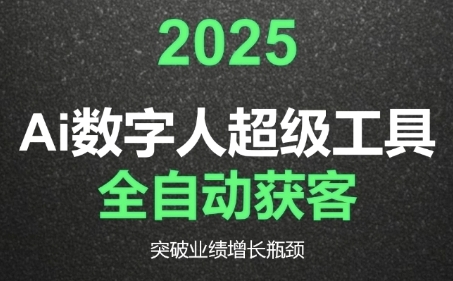 2025Ai数字人工具自动获客，教你借AI重塑获客流程，突破业绩增长瓶颈-萤火网创
