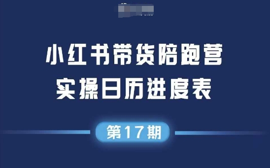 小红书第17期带货陪跑营，不囤货，无不直播，无不投流，通过选品+笔记内容+测品+笔记铺量+矩阵运营打爆款-萤火网创