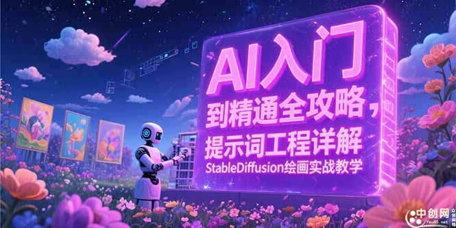 AI入门到精通全攻略，提示词工程详解，StableDiffusion绘画实战教学-萤火网创
