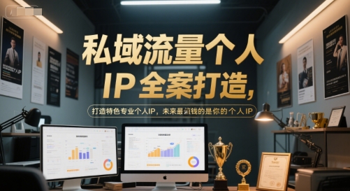 私域流量个人IP全案打造，打造特色专业个人IP，未来最值钱的是你的个人IP-萤火网创