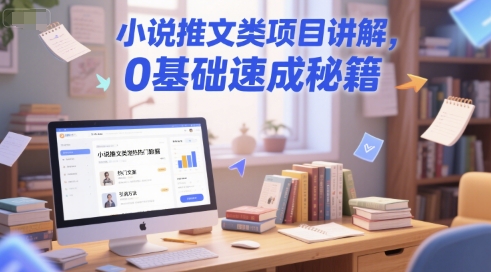 小说推文类项目讲解，0 基础速成秘籍-萤火网创