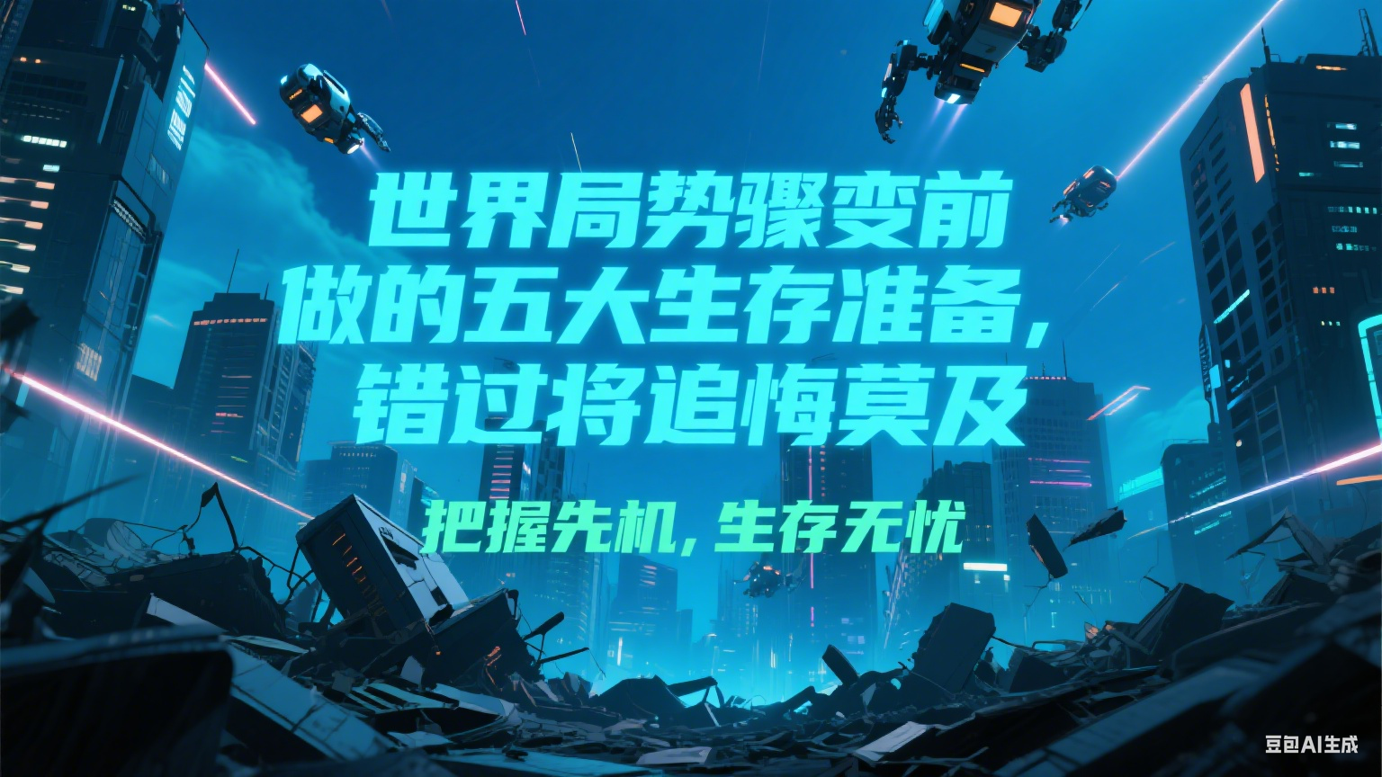 付费文章《世界局势骤变前必做的五大生存准备，错过将追悔莫及》-萤火网创