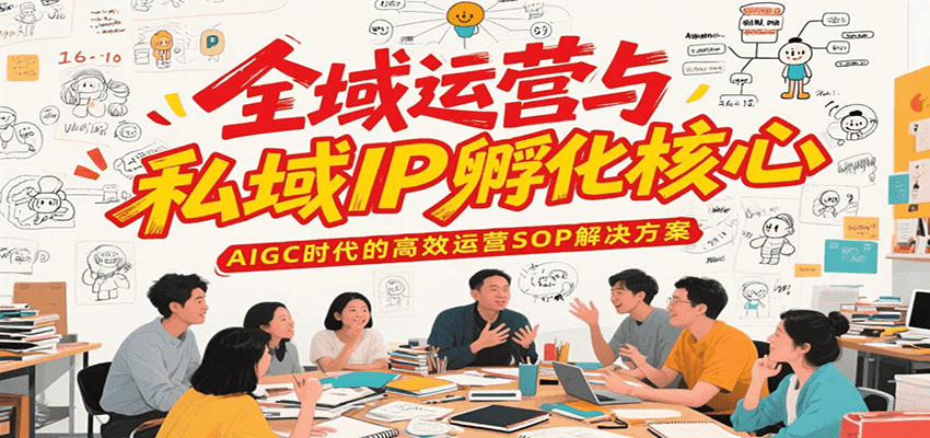全域运营与私域IP孵化核心，AIGC时代的高效运营SOP解决方案-萤火网创