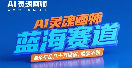AI灵魂画师，蓝海赛道，条条作品几十W播放，爆款不断-萤火网创
