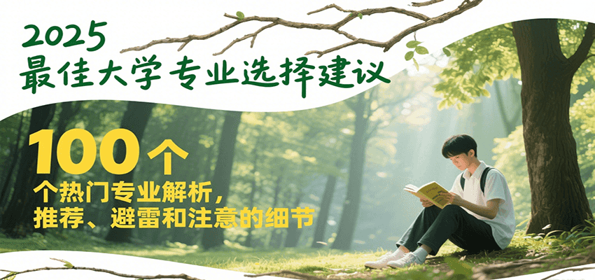 2025最佳大学专业选择建议，100个热门专业解析，推荐、避雷和注意的细节-萤火网创