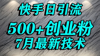 创业粉怎么打？快手精准引流创业粉，宝妈群体日进500+精准流量-萤火网创