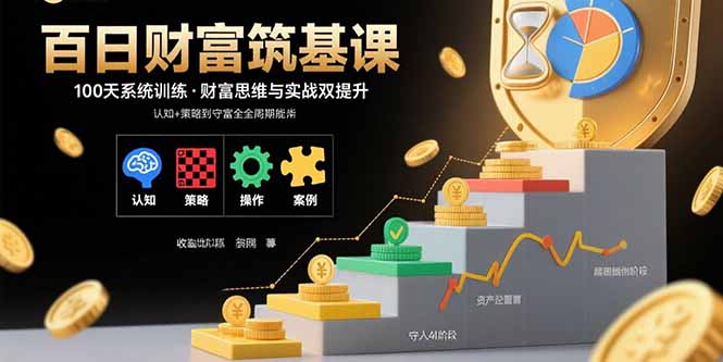 百日财富筑基课：认知+策略+实操+案例拆解  实现从创富到守富全周期能力-萤火网创