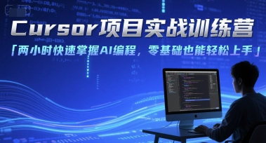 Cursor项目实战训练营，两小时快速掌握AI编程，零基础也能轻松上手-萤火网创