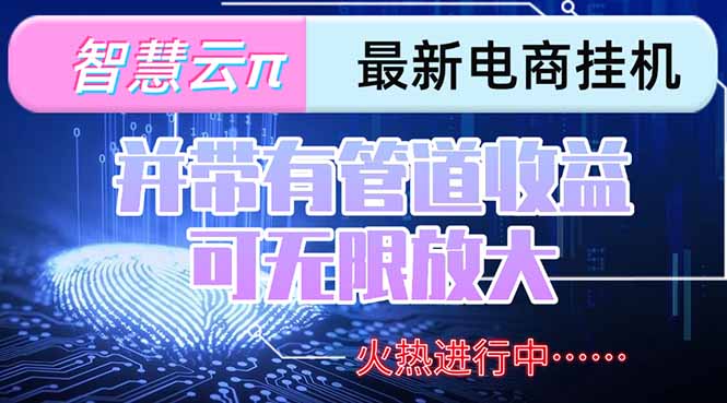 智慧云π电脑挂机单机每天收益300—500+ 并带有团队管道收益 可无限放大-萤火网创