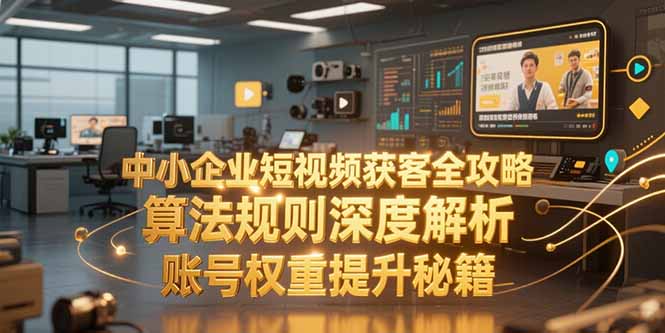 中小企业短视频获客全攻略，算法规则深度解析，账号权重提升秘籍-萤火网创