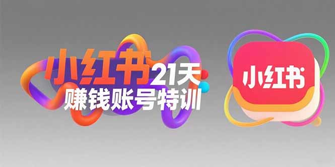 小红书21天赚钱账号特训：黄金定位技巧，高转粉文案创作，科学引流策略-萤火网创