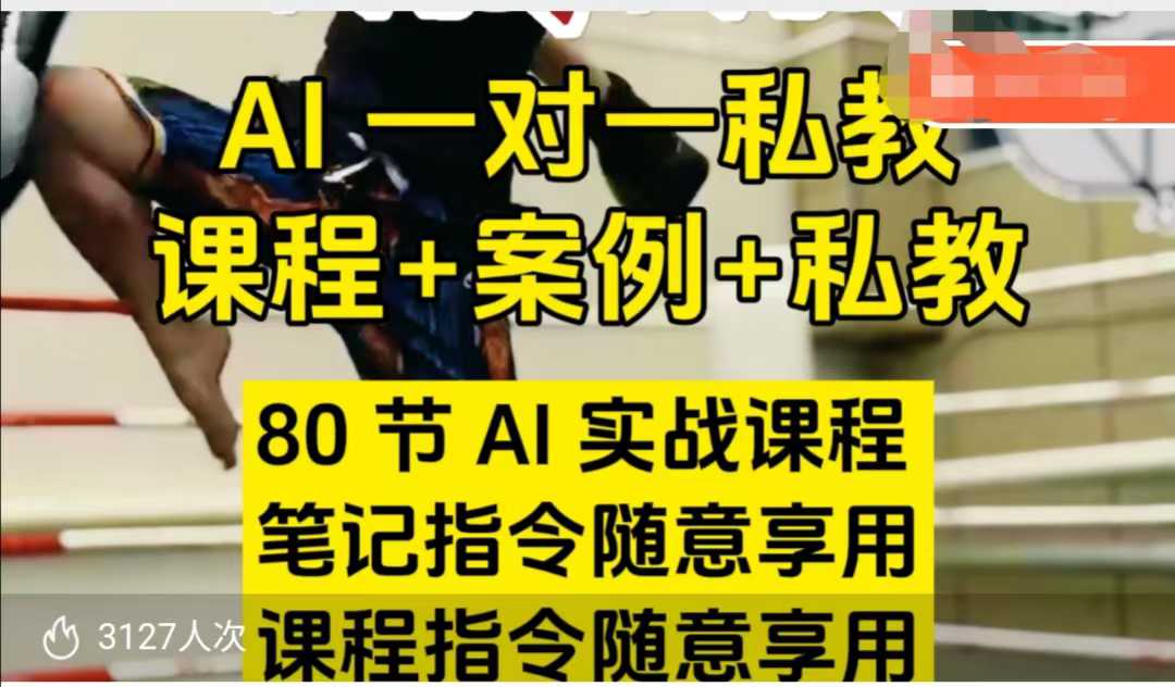 AI指令实战课，课程+案例，80节AI实战课程，笔记指令随意享用，课程指令随意享用(更新7月)-萤火网创