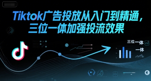 Tiktok广告投放从入门到精通，三位一体加强投流效果-萤火网创