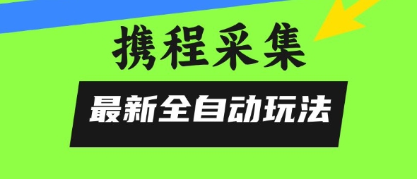 携程信息采集全自动玩法，0风控，无脑开干【揭秘】-萤火网创