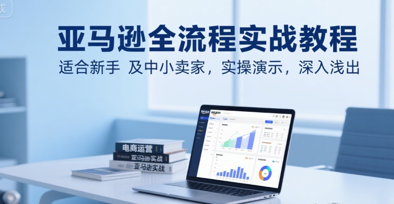 亚马逊全流程实战教程，适合新手及中小卖家，实操演示，深入浅出-萤火网创