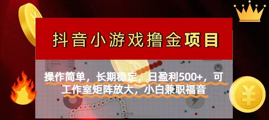 【抖音小游戏发行人计划项目】操作简单，长期稳定，日盈利500+，可工作…-萤火网创