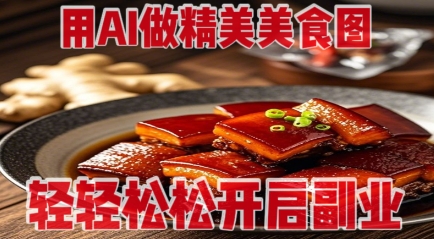 用AI做精美美食图，无需专业设备拍摄，轻轻松松开启副业-萤火网创