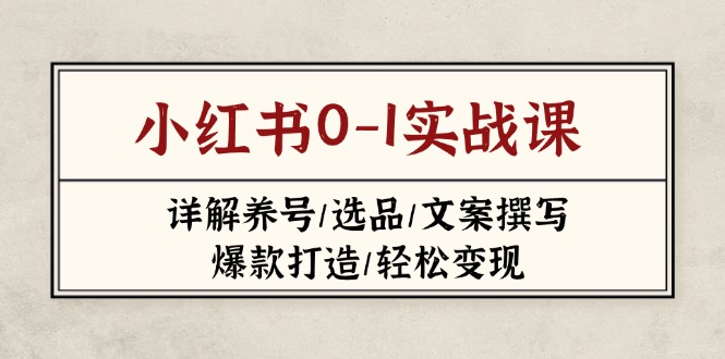 小红书0-1实战课(2023-2025-萤火网创