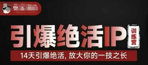 引爆绝活IP训练营，14天引爆绝活，放大你的一技之长-萤火网创