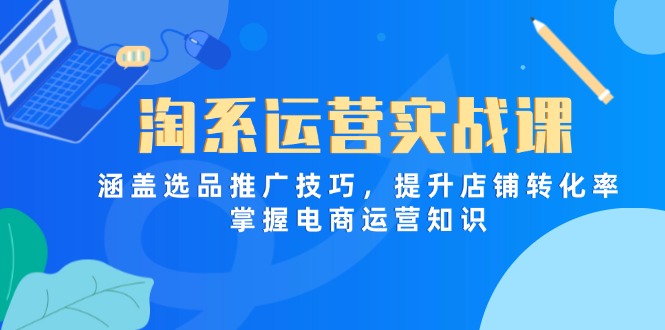 淘系运营实战课，涵盖选品推广技巧，提升店铺转化率，掌握电商运营知识-萤火网创