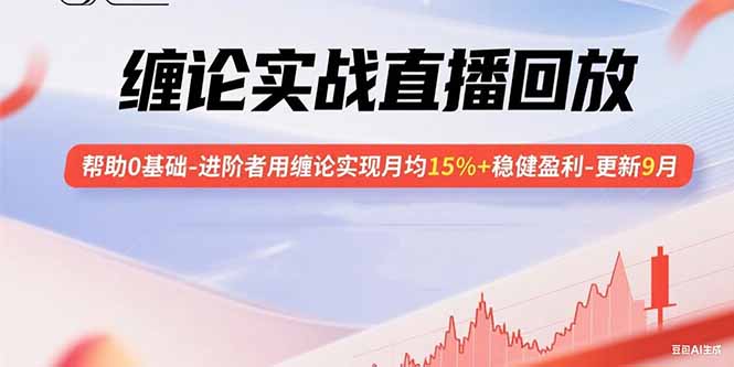 缠论实战直播回放：帮助0基础-进阶者用缠论实现月均15%+稳健盈利-更新9月-萤火网创