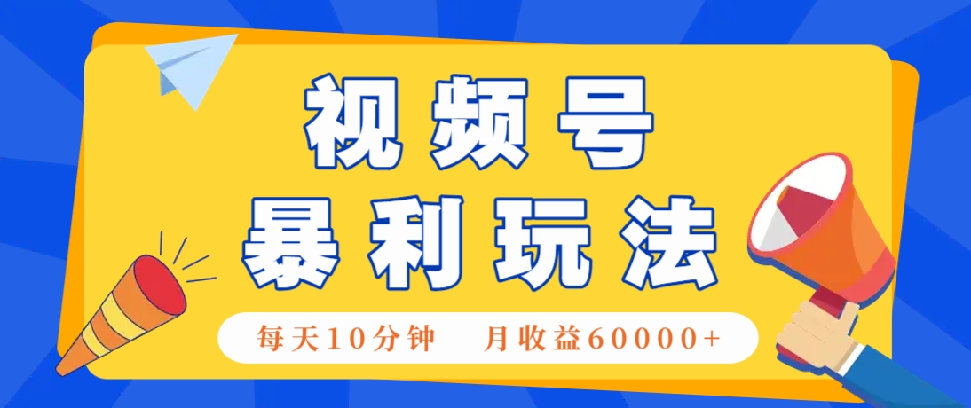 视频号AI赚钱法，每天只需10分钟，月入6万+！(超详细拆解)-萤火网创