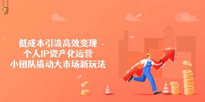 低成本引流高效变现，个人IP资产化运营，小团队撬动大市场新玩法-萤火网创
