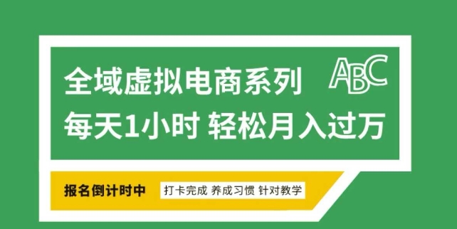 全域虚拟电商变现系列，通过平台出售虚拟电商产品从而获利-萤火网创