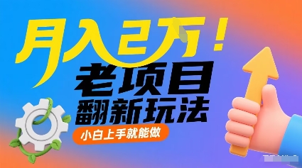 月入2W！老项目翻新玩法，小白上手就能做，非常容易上手-萤火网创