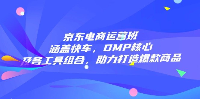 京东电商运营班：涵盖快车，DMP核心及各工具组合，助力打造爆款商品-萤火网创