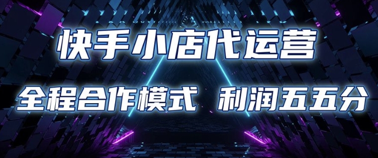 快手小店代运营 限时托管计划 合作模式 利润五五分成【揭秘】-萤火网创