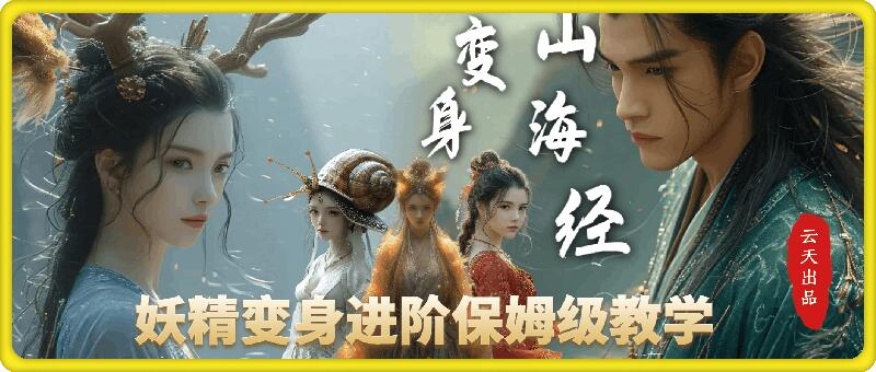 云天AI山海经变身视频教程，妖精变身进阶保姆级教学-萤火网创